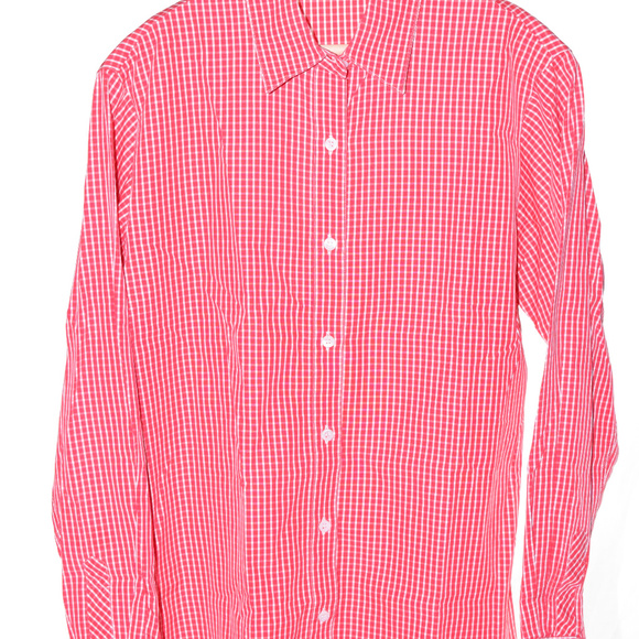Hilditch & Key 10 Red White Checks LS Womens Shirt - Picture 2 of 6